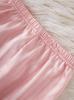 Baby Girls Satin Pajama Set, Pink Striped Long Sleeve Button Down Sleepwear Loungewear for 6M-3Y