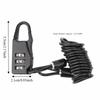 2PCS 3 Digit Bicycle Cable Lock Mini Motorcycle Helmet Lock Durable Bike Password Lock  Bicycles
