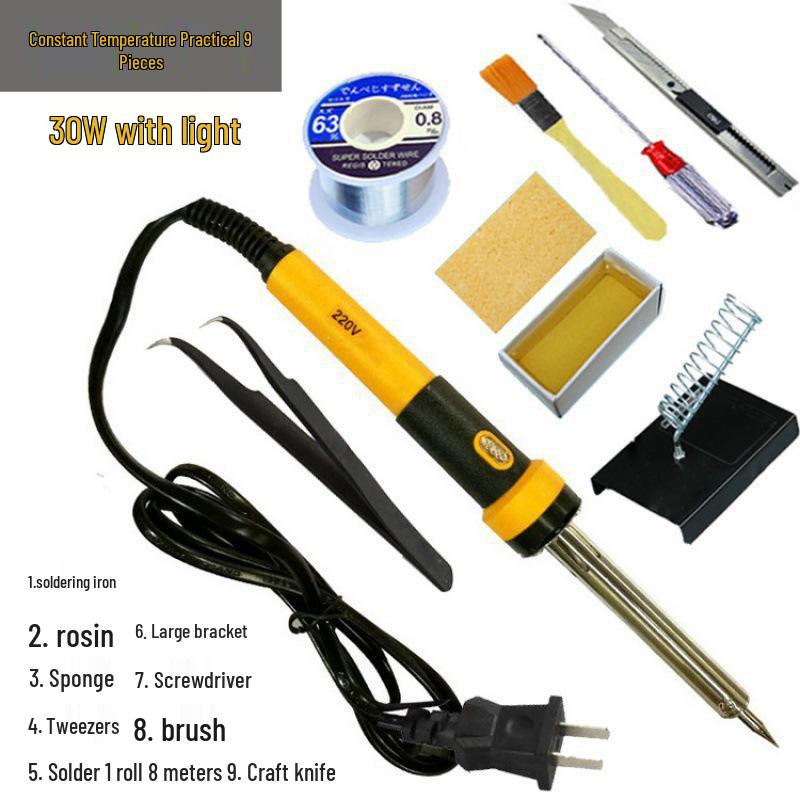 Electric Soldering Iron Kit: Household Student Solder Gun & Constant Temp Welding Pen