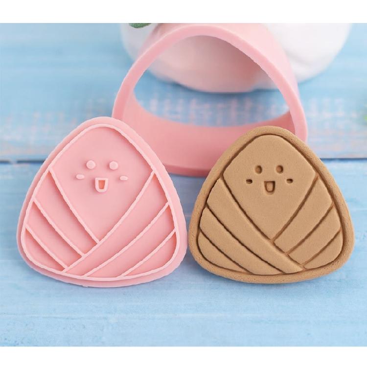 2/3Pcs Cartoon Pattern Printing Cookie Cutter Mold DIY Kites Zongzi Boats Mold