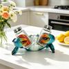 Beach Kitchen Decor Funny Blue Crab Resin Decorative Sea Animal Figurines For Kitchen Beach Bar Countertop Dining Room Farmhouse
