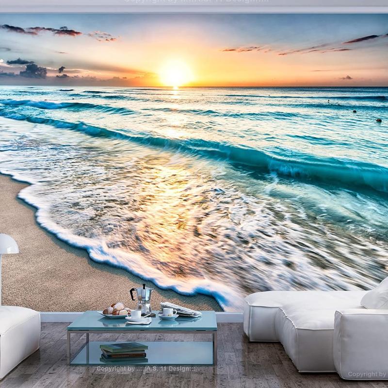 Skandynawski Ocean Plaża Tapeta 3d Tło Pokoju Dziecięcego Mural Ścienny Drzewo Kokosowe Salon Sofa TV Sypialnia Dekoracja Domu