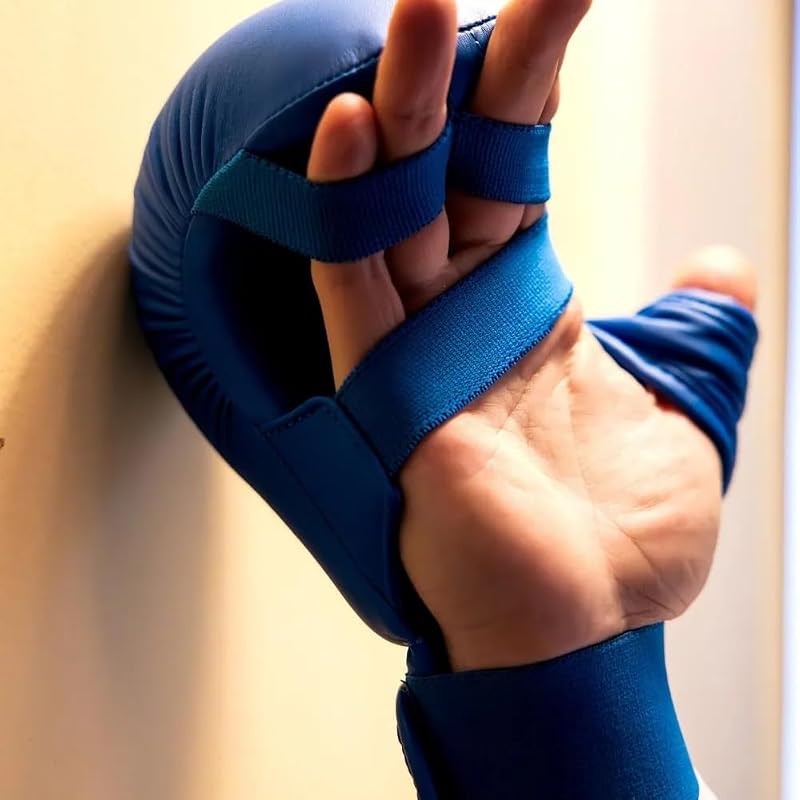 adidas Karate Fist Protector with Thumb, 2.0, WKF Approved // Adidas Fist Protector, World Karate Federation Approved (Red, X-Small)