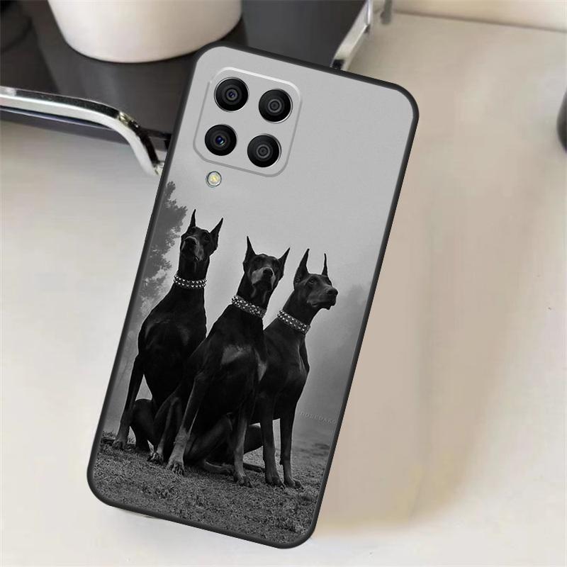 Dachshund Doberman Dog Case For Samsung Galaxy M06 M16 M36 M56 M52 M32 M12 M54 M34 M14 M35 M55 M15 M11 M31 M13 M53