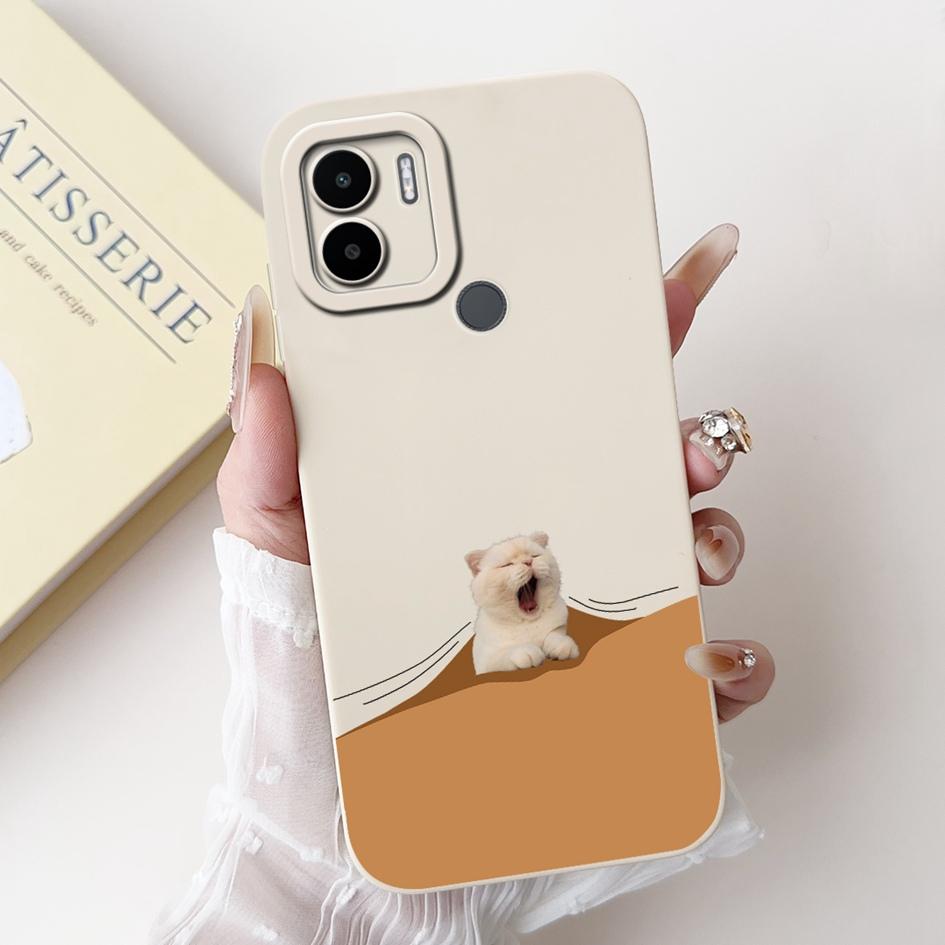 For Xiaomi Redmi A1 Case Cover Redmi A2 Capa Cartoon Bumper Liquid Silicone Shockproof TPU Soft Case On Redmi A1 A2 + Plus Funda