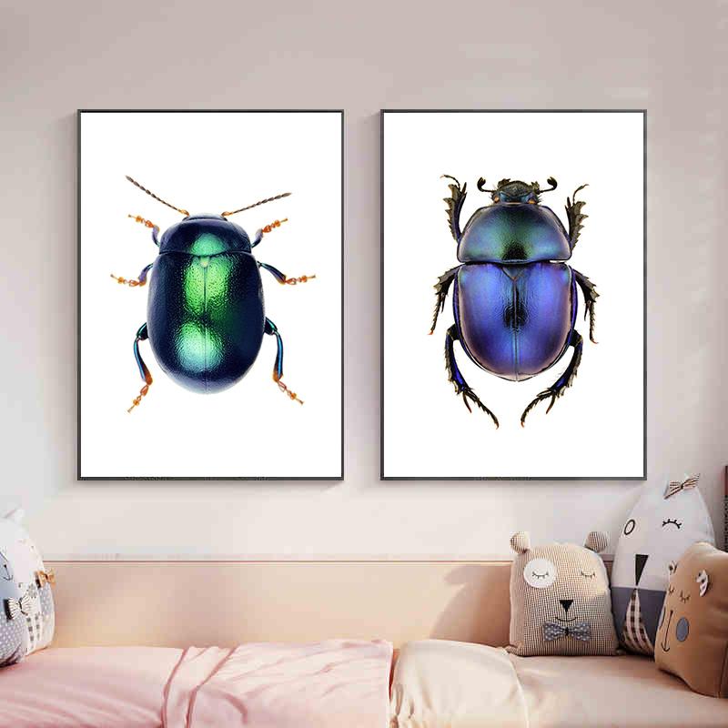 HD-Druck, Insektenkäferrassen-Sammlung, Poster und Druck, Leinwandgemälde, Retro-Wandkunst für Wohnzimmer, Heimdekoration, Cuadros