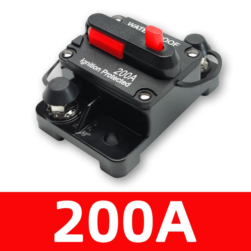PINMOAP Car Audio Power Fuse Holder Circuit Breaker Car RV Yacht Circuit Breaker Recoverable Breaker Switch 30A-300A 12V-48V DC Fuses4