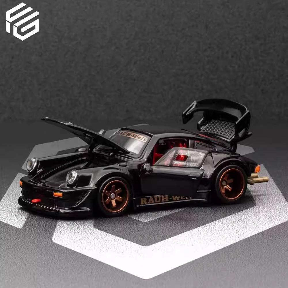 New In Stock Fg 1:64 Porsche 911 Rwb 930 Alloy Miniature Diecast Model Porshce Sports Rauh Welt Car Toys Kids Gift