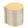 Golden Cake Cardboard Pastry Decorative Kit Disposable Round Cake Dessert Tray Paper Coasters Dessert Displays Tray 100Pcs/Pack