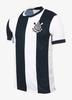 Camiseta de Fútbol de Verano Brasil Timão Corinthians con Rayas Negras Conjunto Familiar a Juego para Deportes Moda Urbana Ropa Casual