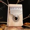 17 Tasten Kalimba Holz 17 Tasten Daumenklavier Tragbares Fingerklavier Für Anfänger Mbira Geschenk Für Kinder Erwachsene