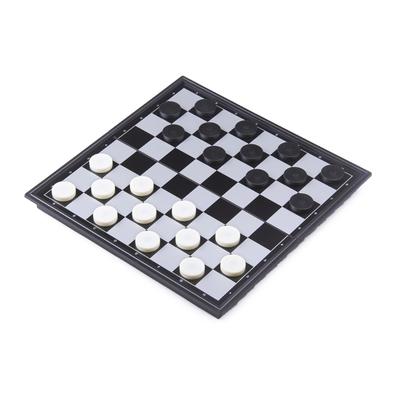 Portable Magnetic Travel Chess Set Folding Checkers Board Game Travel Magnetic Chess & Checkers Board Game Gifts