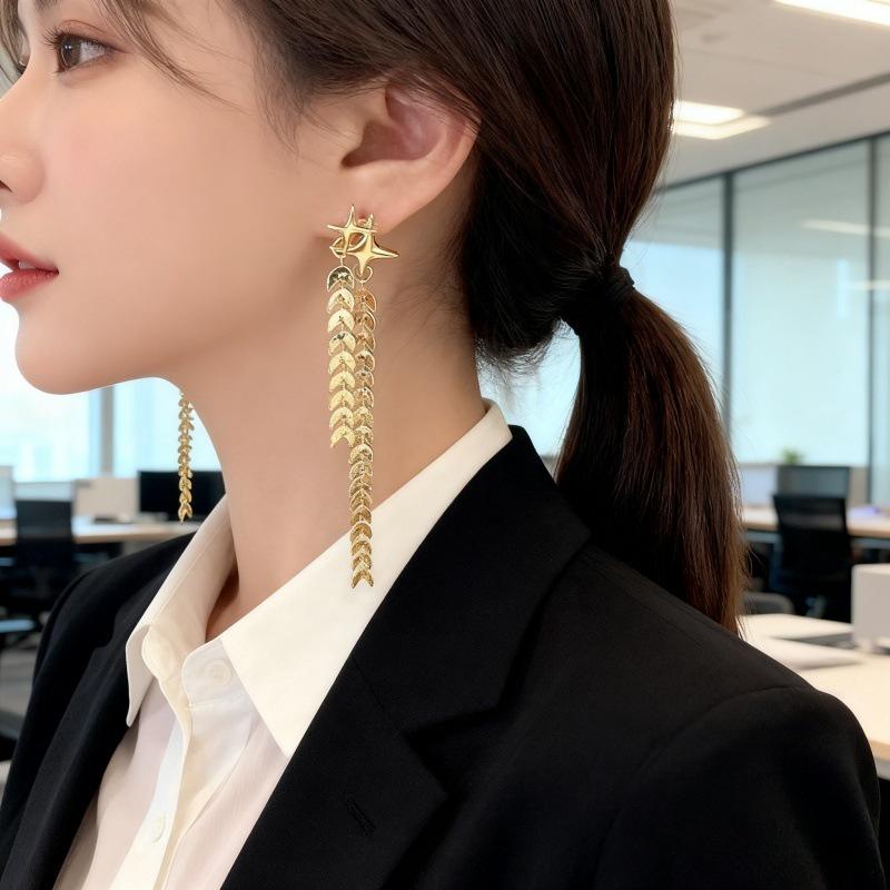 French Wheat Ear Tassel Earrings - Chic, Unique & Trendy Fashion Jewelry