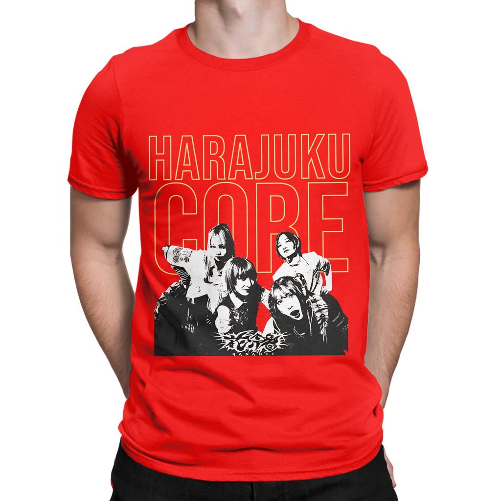 HANABIE HARAJUKU CORE Black Novelty 100 Cotton TShirt Hanabie Tees Tops For Unisex