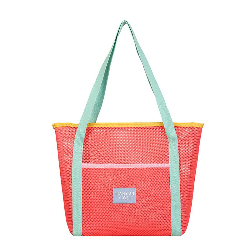 

Beach bag summer large-capacity outdoor seaside handbag baby swimming equipment portable storage bag оранжевый