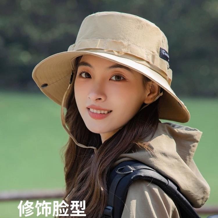 Outdoor sun hat women's new bucket hat hiking cowboy hat summer sun hat men's fishing basin hat