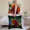 DOG MAN Anime Cushion Cover Anti-dustmite Pillowcase Invisible Zipper Silky Short Plush Sofa Cushion Cover