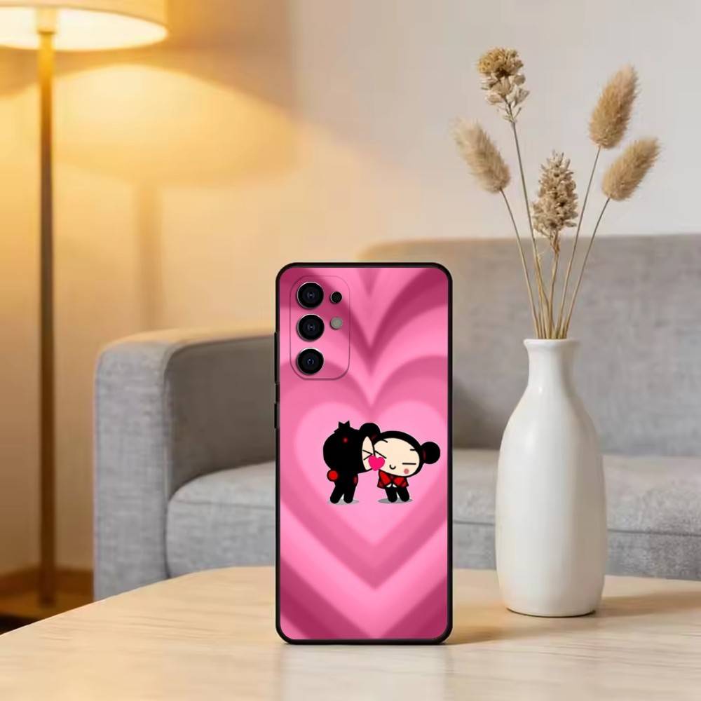 Chinese Doll P-Pucca Phone Case For Samsung S25,S24,S21,S22,S23,S30,Ultra,S20,Plus,Fe,Soft Silicone Black Cover