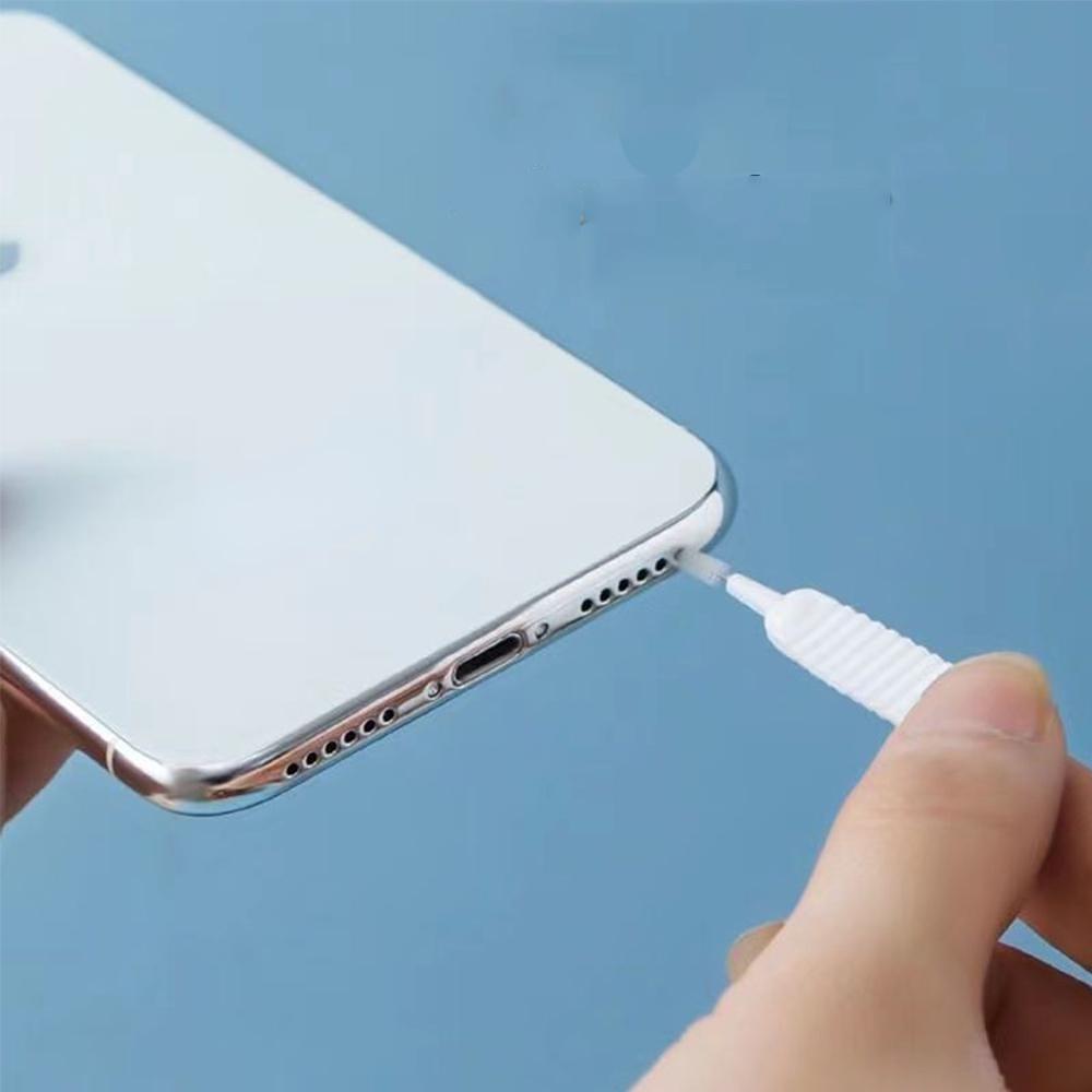 Multifunctional Shower Cleaning Mobile Phone Charging Port Cleaning Brush 65mm Dust Shower Hole Cleaning Mini Brush Bendable Mini Soft Round Brushes