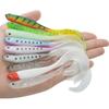 4PCS Flexible PVC Artificial Baits Long Curly Design Fish Attraction for Lake River Fishing Enthusiasts