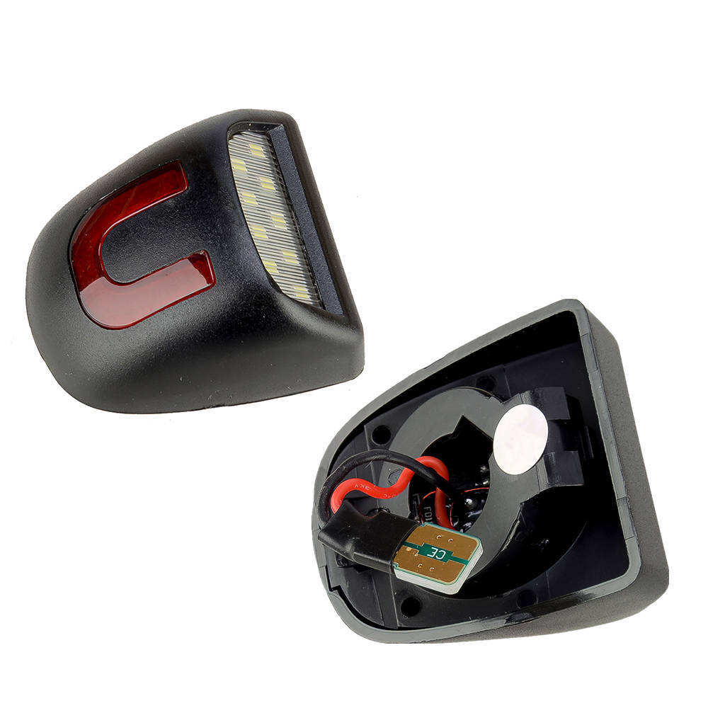 

2pcs LED License Number Plate Lights With U-shaped Red Lamp Accessorie For Chevrolet Chevy Silverado Tahoe GMC Cadillac Escalade 2pcs