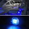 4 Pcs Flush Mount Boat Blue LED Stern Lights Cabin Deck Courtesy Lamp Waterproof