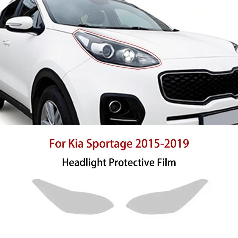 Car Headlight TPU Protective Film for Kia Sportage 2015- Anti-scratch Front Lamp Transparent PPF Sticker Auto Accessories