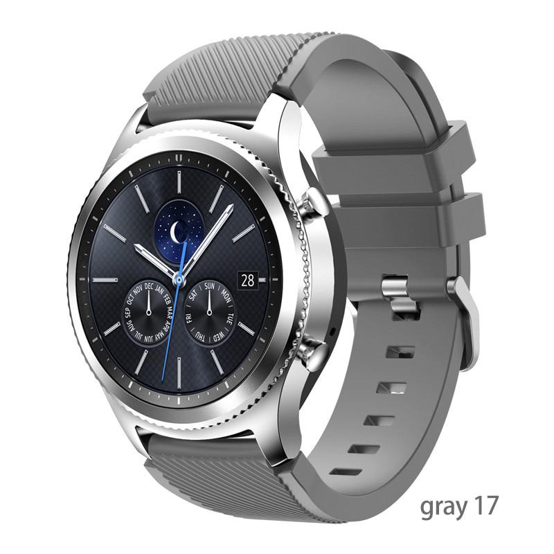 20mm 22mm Band for Samsung Galaxy Watch 4/Classic/46mm/42mm/active 2 Gear s3/S2 Silicone Bracelet Huawei GT/2/GT2/3 Pro Strap