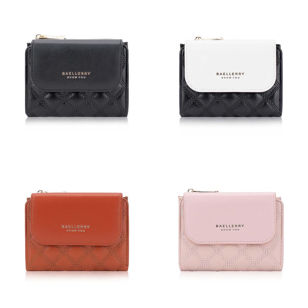 Style Pu Short Wallet With Multiple Card Slots And Zipper For Daily Use