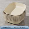 Deou Star Cream Style Square Snack & Bone Plates