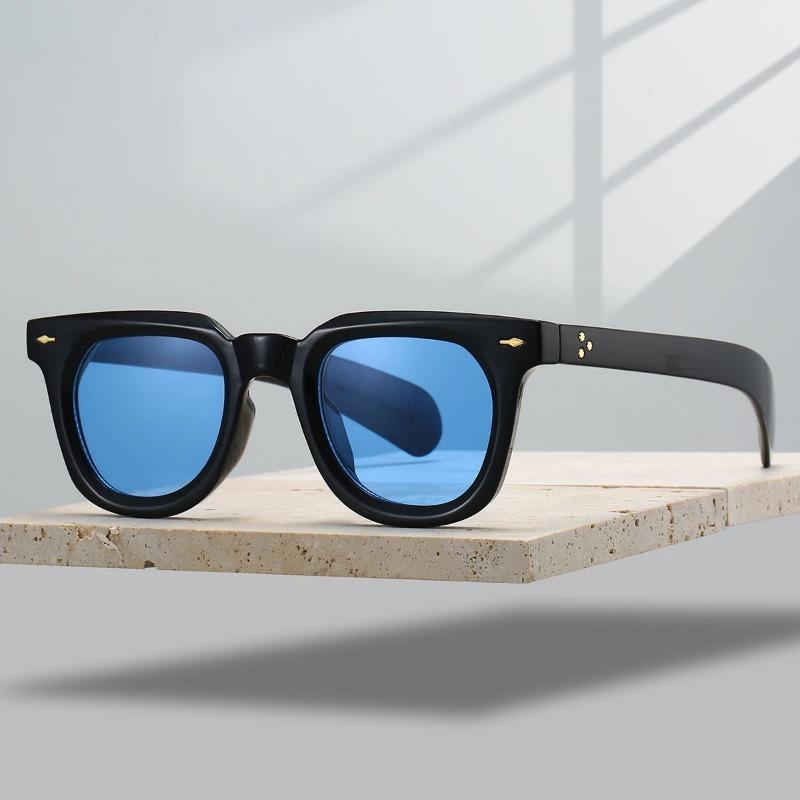 UV Protection Lightweight Comfortable Durable High Quality Retro Edgy Punk Trendy Square Shaped Male Sun Glasses