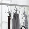Waterproof 360° Rotating Clothes Hook Punch Free 4-Claw Adhesive Hanger for Shower Bathroom Kitchen Wall