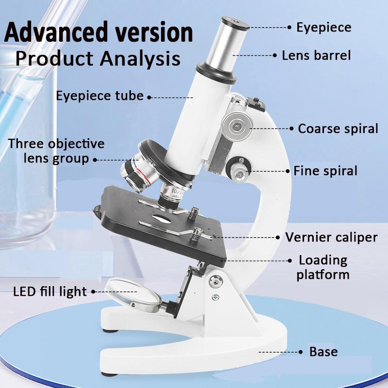 Advanced Version Of Biological Microscope Equipped With Electronic Eyepiece Electronic Display Screen Vernier Caliper Experiment