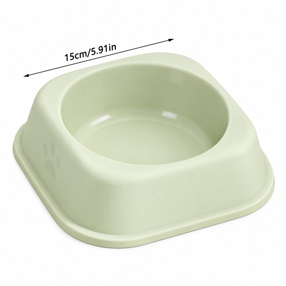 Plastic Cat Food Bowl Anti-Fall Flip Cat Plates New Square Cat Bowl Pet Feeding