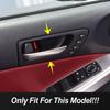Car Accessories Inner Front Door Handle Panel Frame Decoration Cover Trim Carbon Fiber Sticker For Lexus IS250 300 350