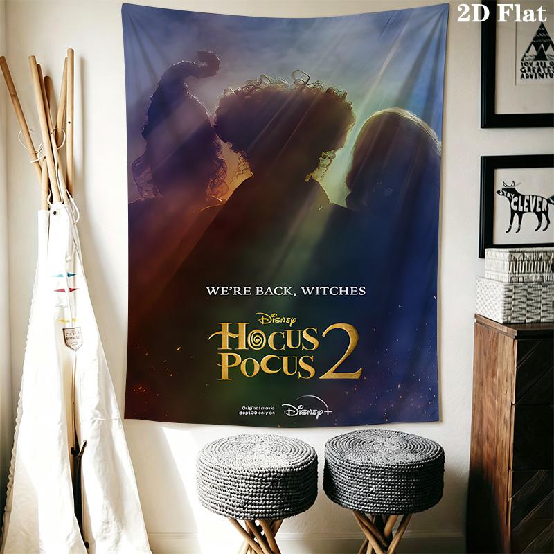 Hocus Pocus Spellbook Tapestry Wallmounted Fashion Print Homestay Soft Decoration Tapestry Wall Decoration Wall Covering Decoration