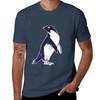 Galaxy Adelie Penguin Tshirt Plus Size Outdoor Casual Top