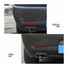2pcs Rear Fog Light Lamp Trim Cover Decor for Dodge Challenger 2015+Carbon Fiber