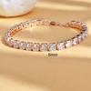 Unisex Full Diamond Zircon Tennis Bracelet: Elegant, Versatile, and Elastic Single Row Chain