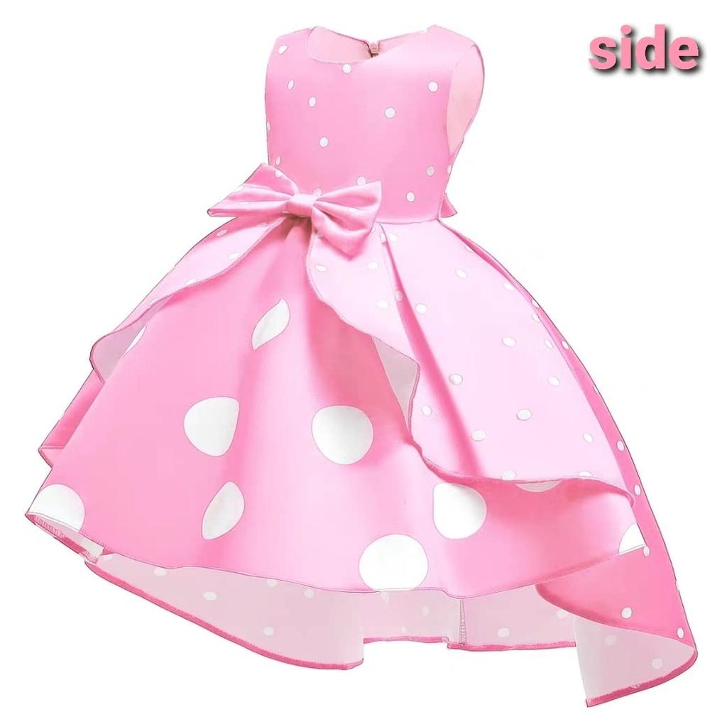 Sai Minnie Mouse Cosplay Costume for Girls, Pink, Princess with Headband, Anime Style, Polka Dots, Spring, Summer, Fall, Winter, Kids' Clothing, Cute