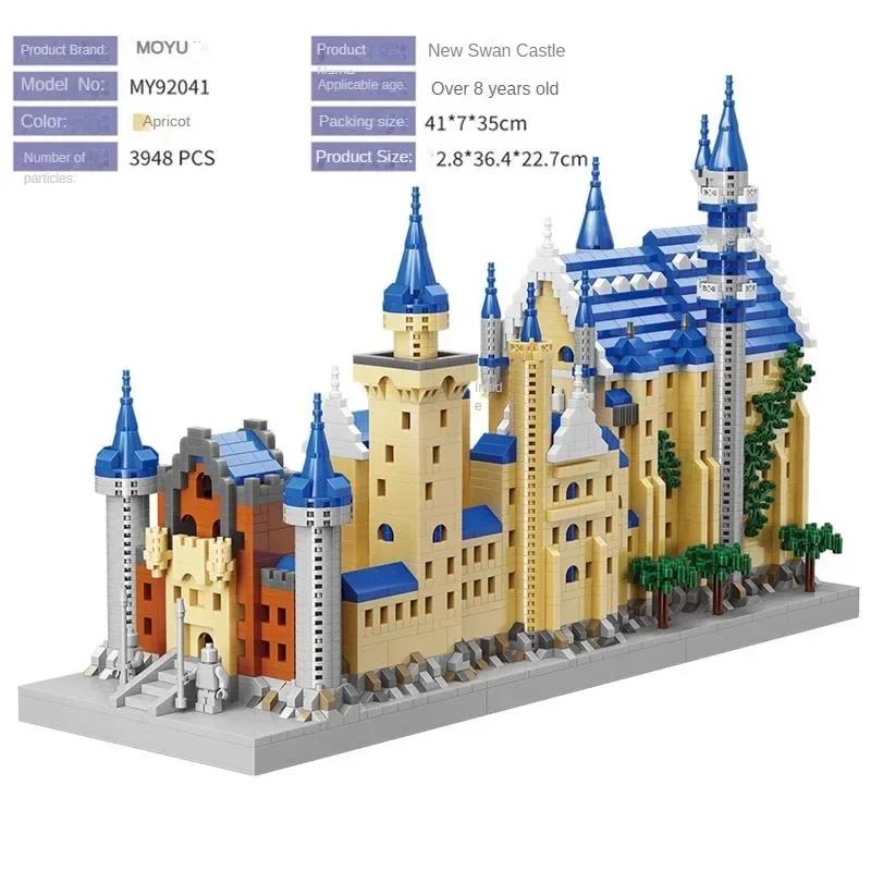 Moyu Mini Blocks Chinese Castle Architecture Great Wall Building Bricks Assembly Toy Kids Gift Adults Present Girl Birthday