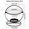 High Temperatures Resistant Ceramics Wax Melt Burners Essential Oil Diffuser Metal Tealight Stand for Relaxing Ambiances