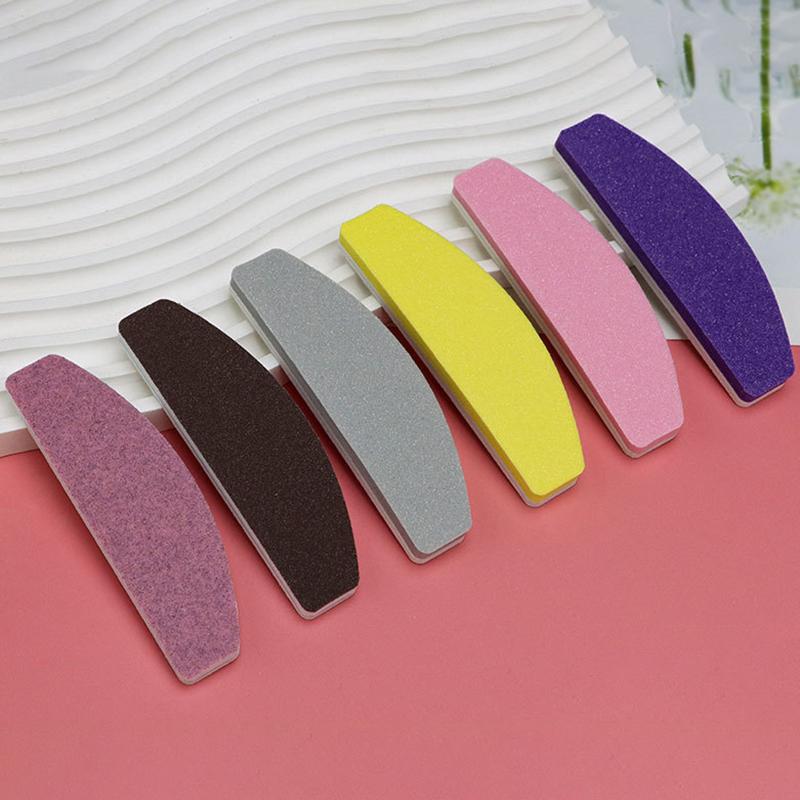 1Pcs Mini Nail File Buffer Double Sided Grit 100/180 Emery Board Manicure Tools For Nail Grooming/Styling Acrylic Nails