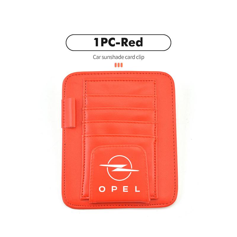 Car Sun Visor Sunglasses Clip Credit Card Pen Storage Holder For Opel Corsa Mokka Astra Cascada Adam Insignia Meriva Vectra