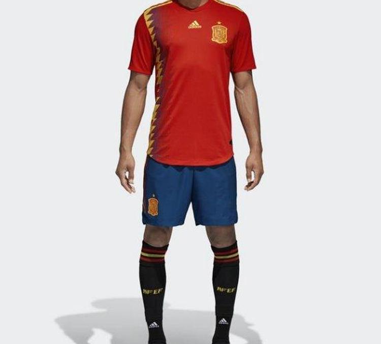 Adidas Soccer Jerseys Men's Red Thin Straight Fit BR2724