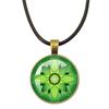 Klassische Lebensblume Seilkette Glasanhänger Halsketten Mandala Elegante und komplexe Muster Halsketten Damen Cabochon Schmuck