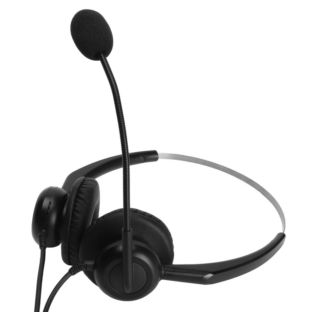 Kabelgebundenes Business-Headset mit Geräuschunterdrückung, binauraler Telefon-Kopfhörer mit Mikrofon für Büro-Callcenter