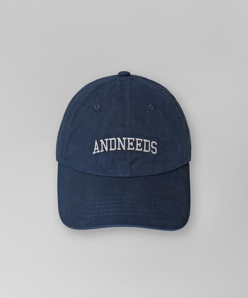 ANDNEEDS Tipo Logo Ball Cap (Navy)