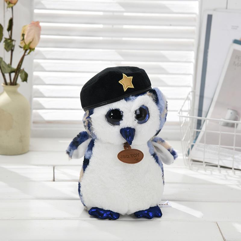 

Дитяча плюшева іграшка з милим мультфільмом Сова 35 см. Комфортна лялька. Ганчіркова лялька. Подушка. Улюблене Різдво на день народження дитини. 35cm небо синє кольору