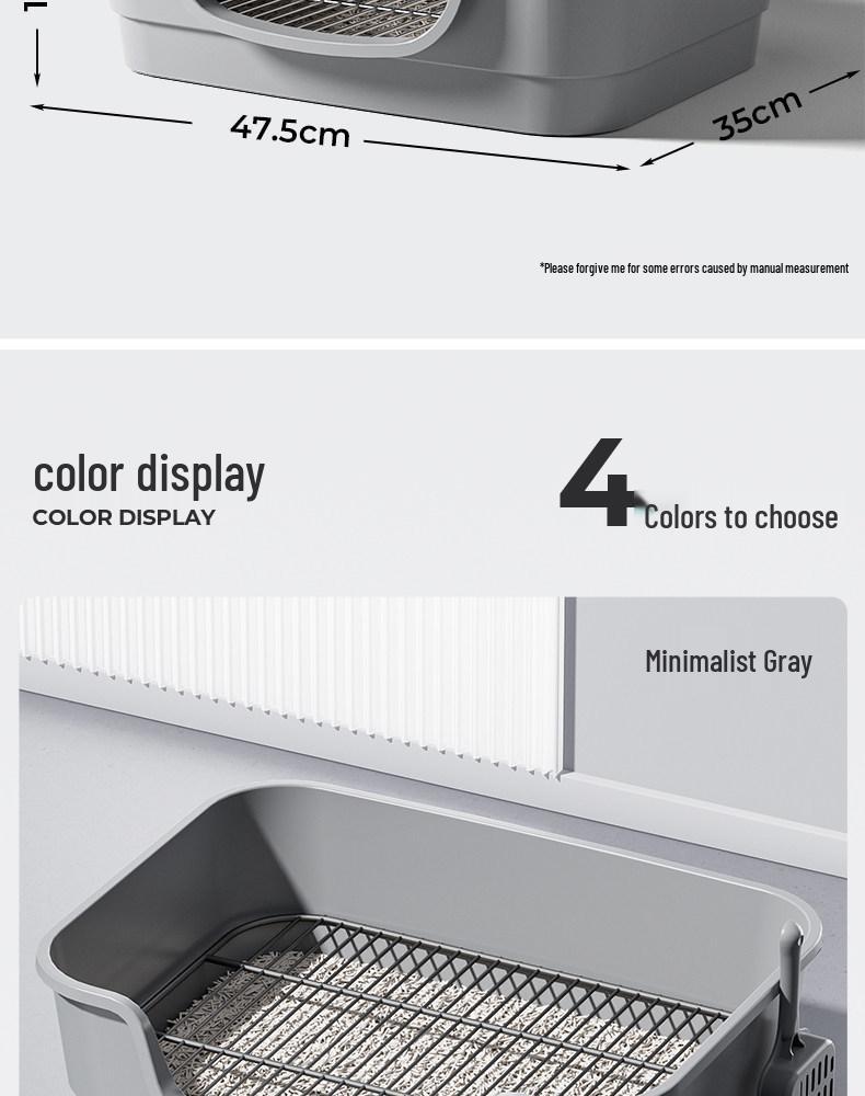 Dog Litter Box with Anti-Pee Pad Mesh Holder for Small, Medium, and Large Dogs